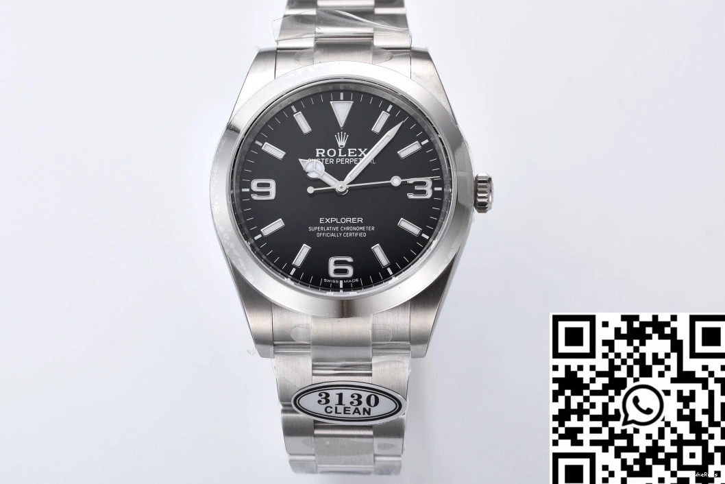 Rolex Factory Perpetual Black Oyster 39mm Clean Dial 214270 Explorer 0515
